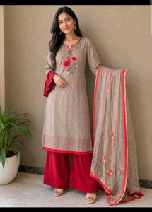 Elegant Embroidered Kurta Set with pant Pal