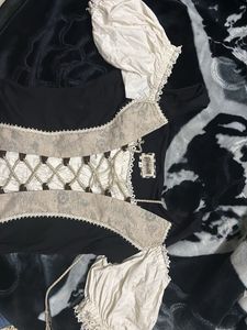 Bohemian Lace-up Corset Blouse