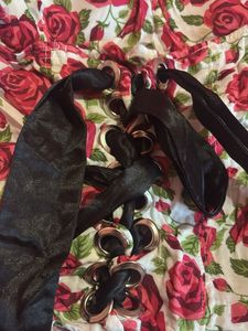 Floral Rose Print Corset Top