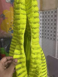 Neon Yellow Cutout Dress