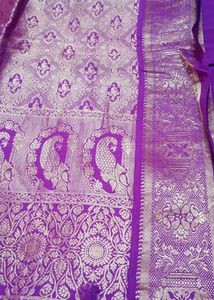 Vibrant Purple Banarasi Silk Saree