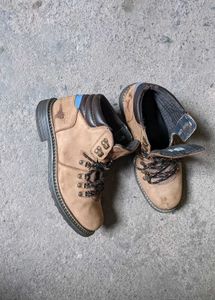 TSF leather Stylish Tan Hiking Boots