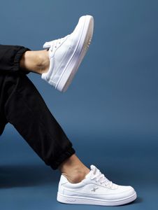 Sparx White Perforated Casual Sneakers | Size UK10