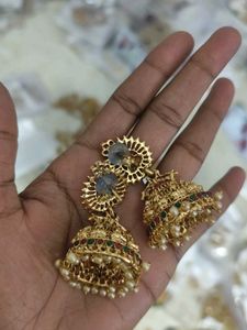 Matt finish heavy earrings
