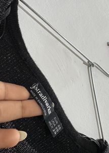 Sparkly Knit Top - Stradivarius