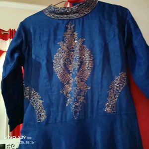 Blue Embellished Dress