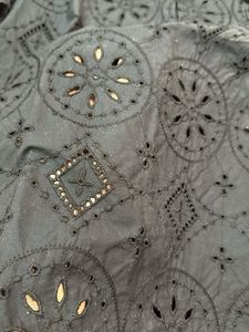 Eyelet Embroidered Top