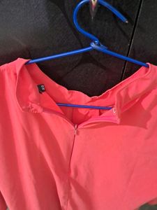 Neon Pink Fancy Top