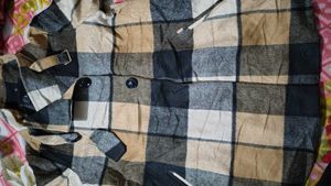 Plaid Wool Blend Jacket