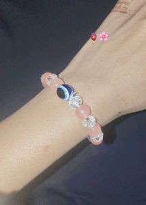 Beaded🤌🏻 Bracelet with Evil Eye🧿 Charm