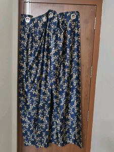 Floral Print Curtain Panels