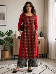 Stylish Red Kurta