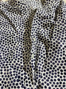 Polka Dot Button-Up short kurta