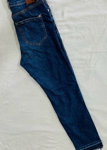 MANGO Ripped Blue Jeans