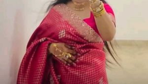 Vibrant Pink Silk Saree