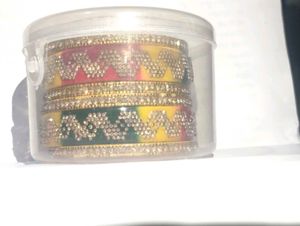 Sparkling Tricolor Bangles