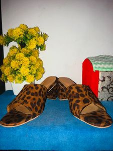 Leopard Print Mules