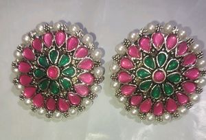 Multi Color Party Wear 2 Studs / Earring