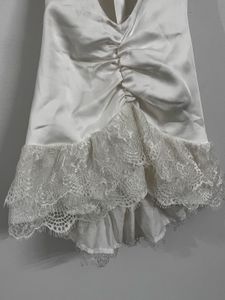 Elegant White Halter Neck Lace top
