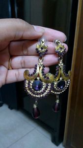 Heavy earrings