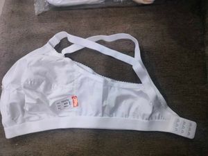 Comfortable White Cotton Bra pack of 2