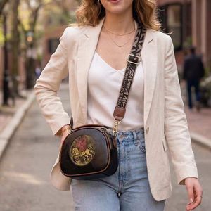 Vintage Pegasus Embossed Handbag