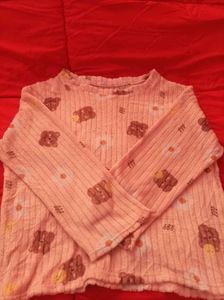 Cute Bear Print Pajama Set