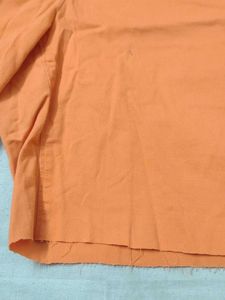 Orange Cotton Shorts