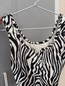 Zebra Print Crop Top