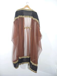 Brown &amp; Black Long Shrug