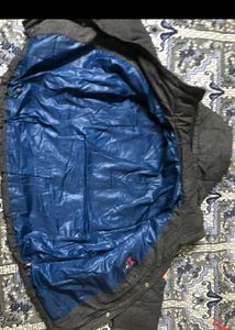 Men's Grey Hooded Puffer Jacket