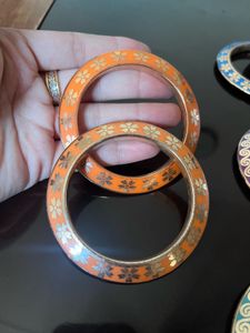 Fusion Set of 10 Colorful Enamel Bangles