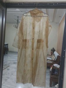 Classic Beige Transparent Raincoat