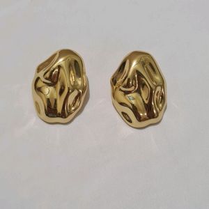 18kt Gold Plated Chunky Stud