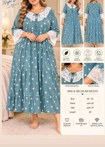 Comfortable Polka Dot Nightgown