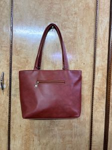Faux Leather Tote Bag
