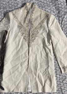 Ivory Embroidered Sherwani