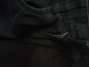 Premium cotton slim-fit black jean.