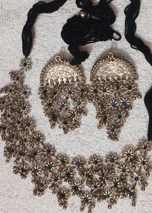 Alloy Blue, Green Jewel Set