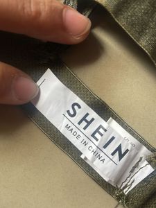 shein dark green velvet bra