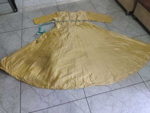 Elegant Yellow Ethnic Gown