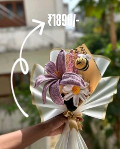 Handmade Crocheted Flower Bouquet