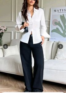 Chic white shirt corset