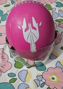 Bright Pink Motorcycle Helmet