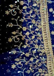 heavy diamond work sharara suit