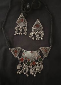 Afghani Necklace & Earrings Set