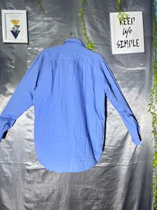 Men's Blue Classic Fit Dress Shirt