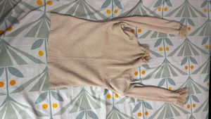 Ribbed Knit Top with Lace Trim