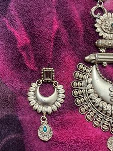 Stunning Ethnic Necklace and Earrings Set