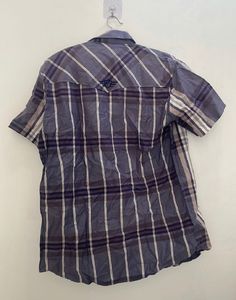 FRED Plaid Button-Down Shirt - Size M